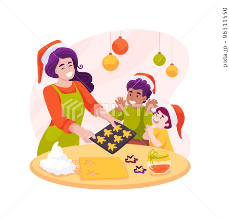 Christmas baking isolated cartoon vector illustration. Christmas baking isolated cartoon vector illustration. 96311550