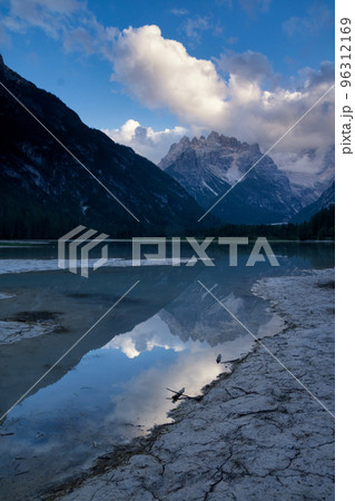 View at the Durrensee in the Italian Dolomites 96312169