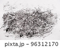 Abstract black white texture on white paper 96312170