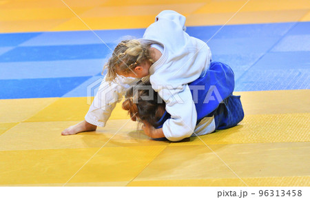 Fighter girls compete in Judo 96313458