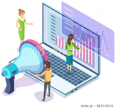 People working in marketing, advertising analyze statistical indicators, product progress report People working in marketing, advertising analyze statistical indicators, product progress report 96313634