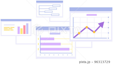 Result of statistical research, financial data. Analysis of indicators, statistics, analytics 96313729