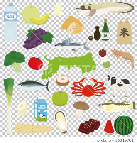 鳥取県の特産品のイラスト 96319701