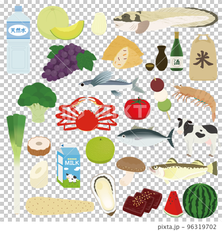 鳥取県の特産品のイラスト 96319702