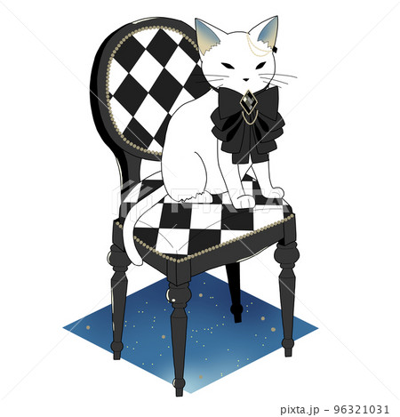 猫の絵 原画 ドローイング アート（ドローイング 猫 ネコ 自然