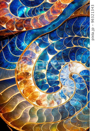 Hand drawn abstract colorful pearl pattern....のイラスト素材 [96321343] - PIXTA