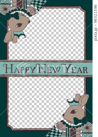 特朗普式兔子新年賀卡 96321596