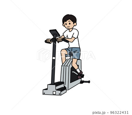 自転車エルゴメーターのイラスト素材 [96322431] - PIXTA