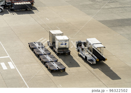 空港の風景　コンテナ　伊丹空港 96322502