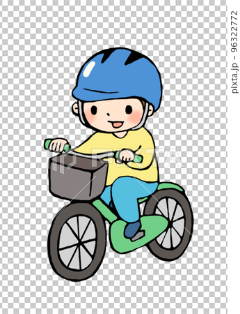 騎自行車的男孩插畫 騎自行車的男孩插畫 96322772