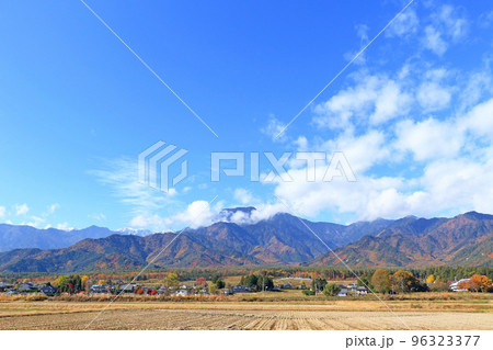 安曇野松川　山麓の秋 96323377