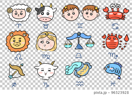 12星座アイコンセット 96323928