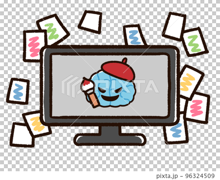 Image of misuse of artificial intelligence AI that draws Image of misuse of artificial intelligence AI that draws 96324509