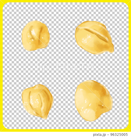 手描き水彩のひよこ豆イラスト 手描き水彩のひよこ豆イラスト 96325005