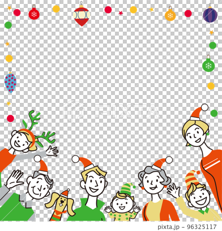 三代家庭聖誕框架留言 96325117