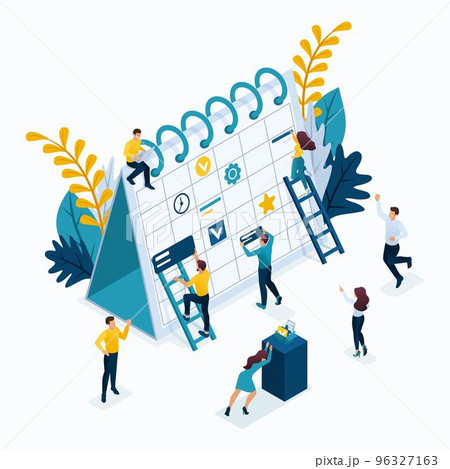 Isometric business concepts, business planning strategy. Great concept for a Landing page 96327163