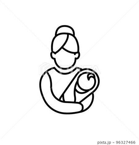 Postnatal Care Support icon childcare. Vector icon for postnatal Postnatal Care Support icon childcare. Vector icon for postnatal 96327466