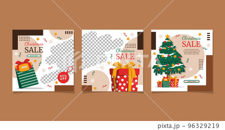 Christmas Sale Discount Social Media Promotion Design Christmas Sale Discount Social Media Promotion Design 96329219
