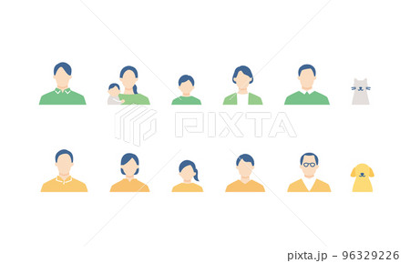 家族のアイコンセット 96329226