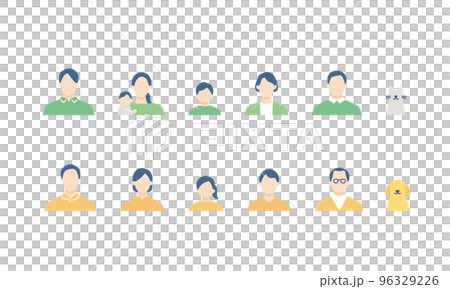 Family icon set 96329226