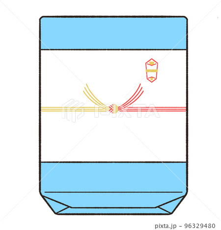 赤金結切りの外のしの包装をしたギフト 96329480