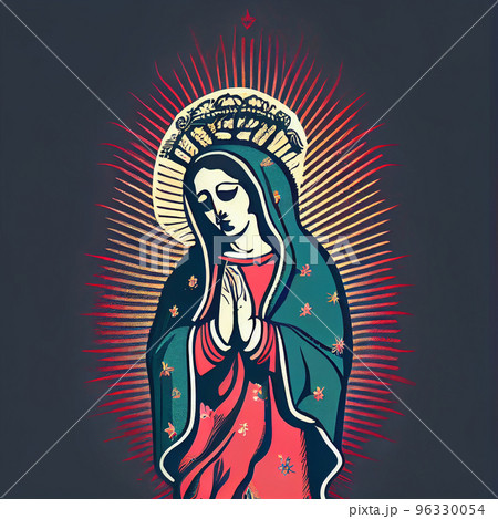 Design illustration beautiful lady of guadalupe mexico saint holy faith Design illustration beautiful lady of guadalupe mexico saint holy faith 96330054
