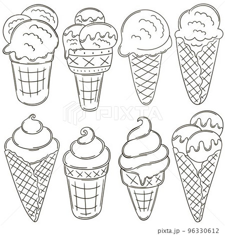 Coloring Illustration in hand draw style Coloring Illustration in hand draw style 96330612