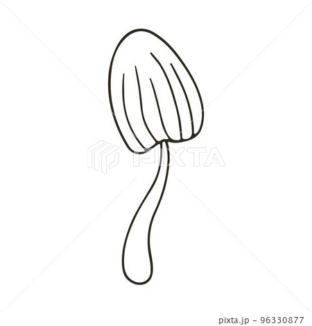 Autumn. Monochrome illustration in hand drawn style 96330877