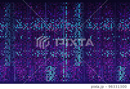 Pixel art work banner, pixel effect background 96331300