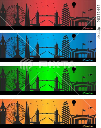 London city in a four different colors 96331443