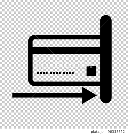 card insertion. ATM card slot. vector. 96332852