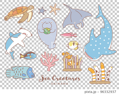 海の生き物 海の生き物 96332937