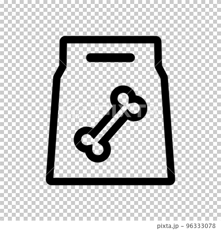 寵物食品袋。狗糧和貓糧。向量。 96333078