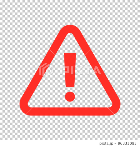 紅色警告標誌。重要的提示。向量。 紅色警告標誌。重要的提示。向量。 96333083