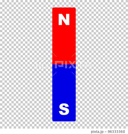 棒磁石のアイコン。N極とS極の磁石。ベクター。 棒磁石のアイコン。N極とS極の磁石。ベクター。 96333368