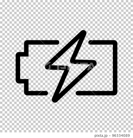 充電圖標。電池。電池和電力。向量。 96334089
