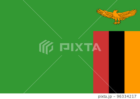 ザンビア国旗 ザンビア国旗 96334217