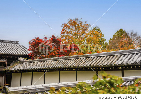 秋の東福寺　方丈西庭の風景　京都府京都市 96334936