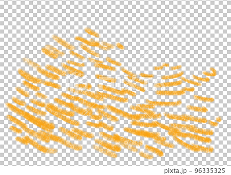 Pencil line scribble doodle in yellow orange red tangle busy concept 96335325