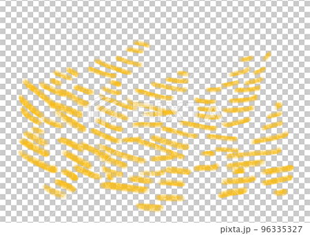 Pencil line scribble doodle in yellow orange red tangle busy concept 96335327