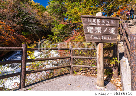 《栃木県》秋の竜頭の滝・紅葉シーズン 96336316
