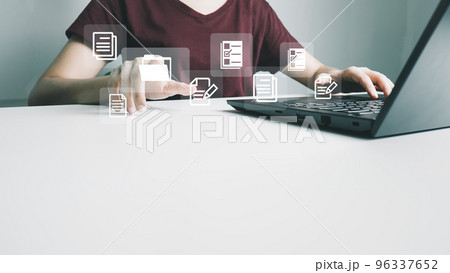 Document Management System DMS, Online document database management, Organization document Organized, automated processes to manage files, ERP enterprise efficient, business technology. Document Management System DMS, Online document database management, Organization document Organized, automated processes to manage files, ERP enterprise efficient, business technology. 96337652
