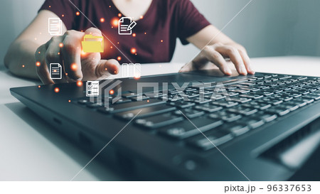 Document Management System DMS, Online document database management, Organization document Organized, automated processes to manage files, ERP enterprise efficient, business technology. 96337653