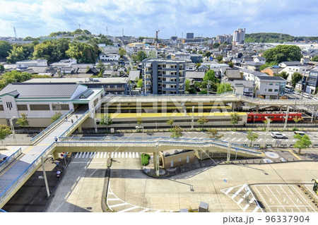 名古屋市緑区　名古屋鉄道有松駅と古い町並み 96337904