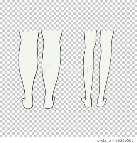 Thin calf and thick calf Back side - Stock Illustration [96339505] - PIXTA