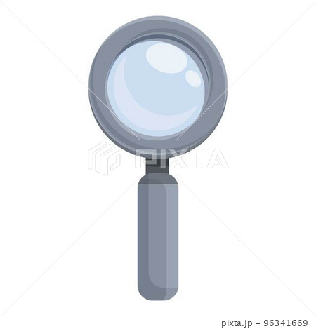 Loupe icon cartoon vector. Detective lens. Hand thief 96341669