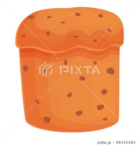 Christmas panettone icon cartoon vector. Italian cake. Sweet food 96342083