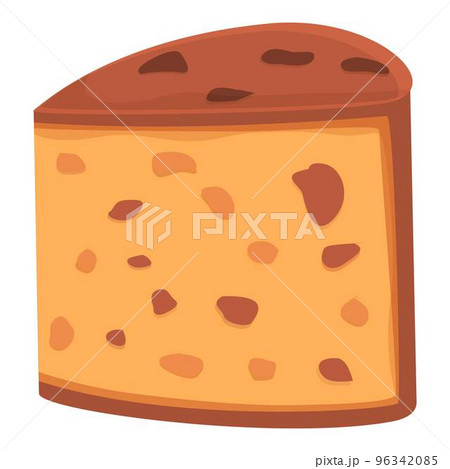 Cream panettone icon cartoon vector. Italian cake. Sweet food 96342085