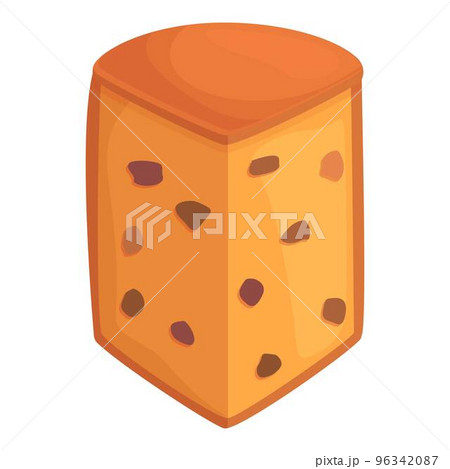 Fruitcake icon cartoon vector. Panettone cake. Sweet food 96342087
