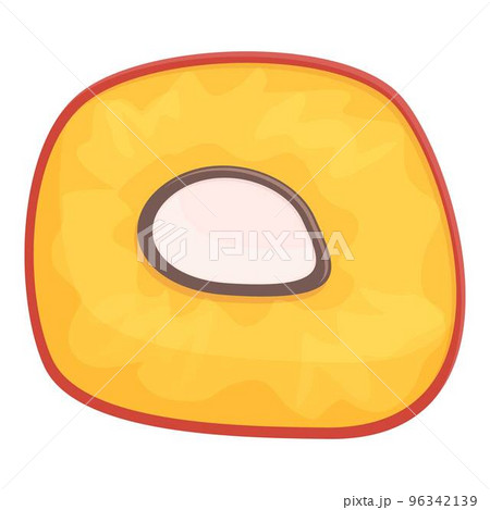 Half oil fruit icon cartoon vector. Food tree. Tropical drop 96342139